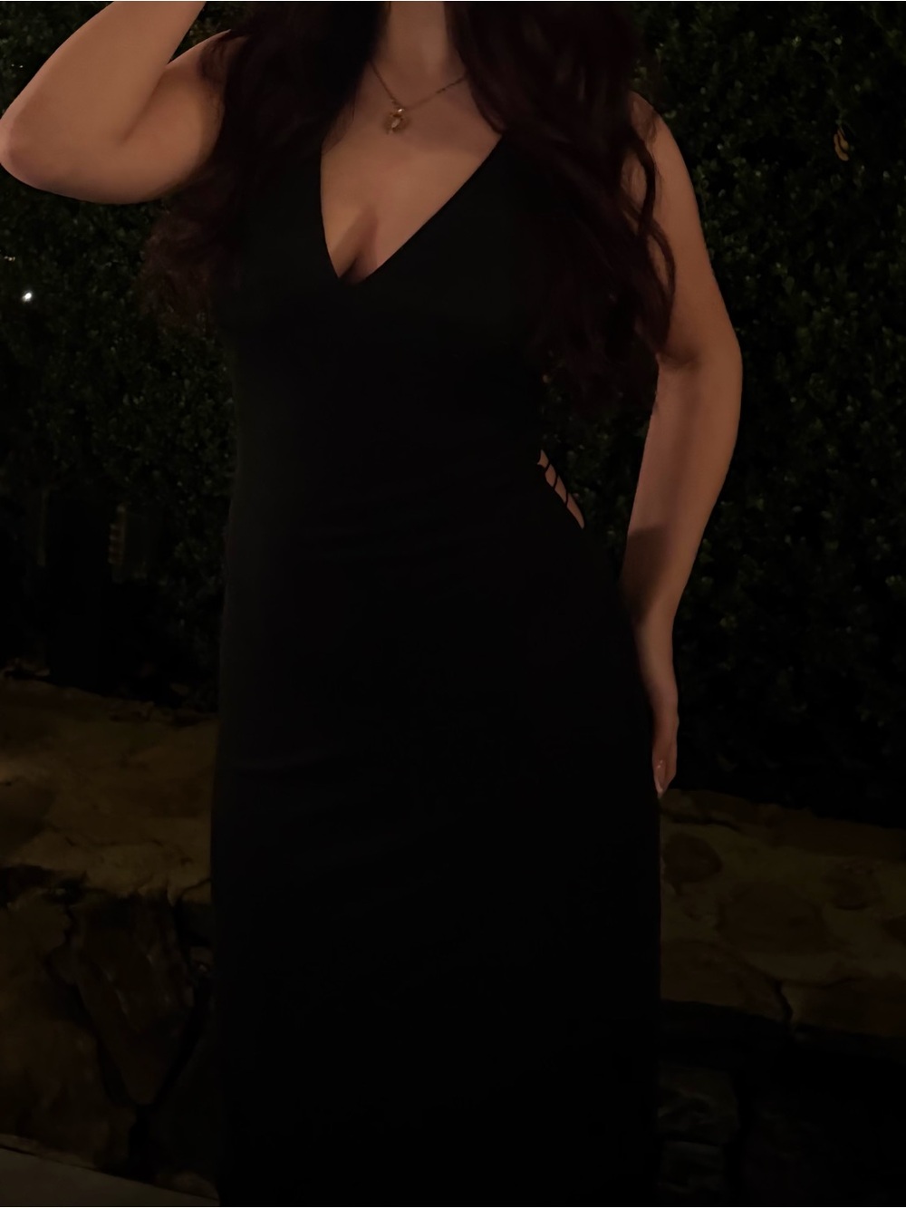 I.AM.GIA Black Butterfly Backless Dress - Picture 2 of 3